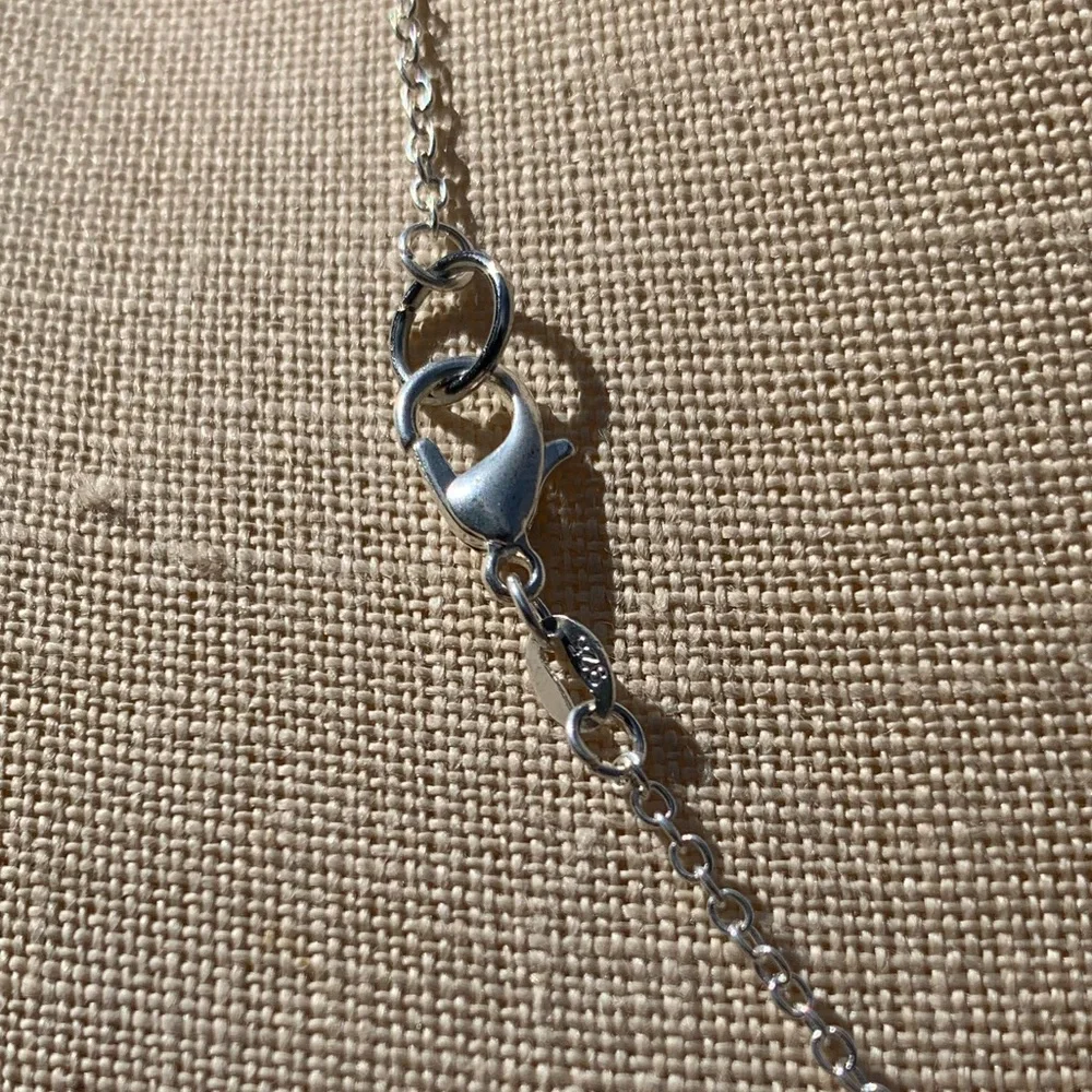 NWT Sterling Silver Plated Chain & Pegasus Horse Alloy Metal Charm Necklace - Picture 6 of 13